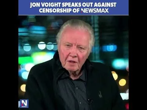 Jon Voight defends NEWSMAX amid cable censorship battle