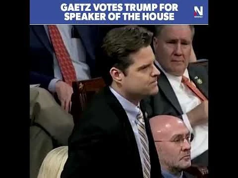 Gaetz votes Donald Trump for House speaker