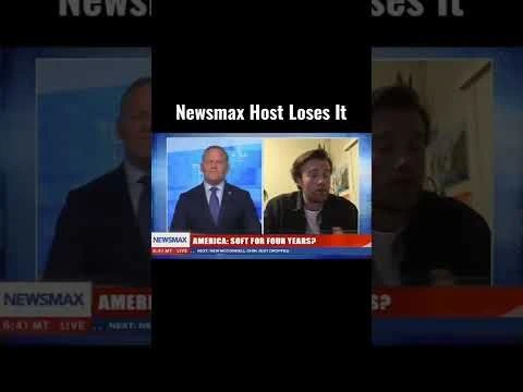 Newsmax Host Loses It