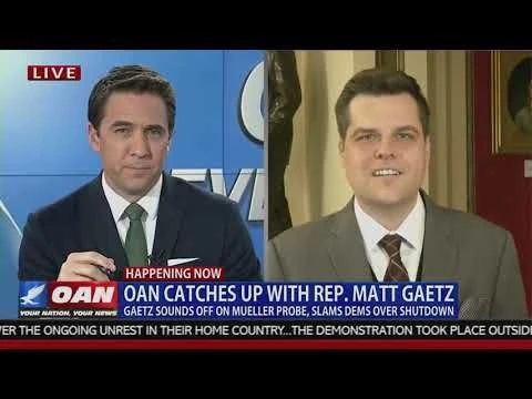 Rep. Gaetz Appears on OAN Breaking News Live with Patrick Hussion 1-16-19.