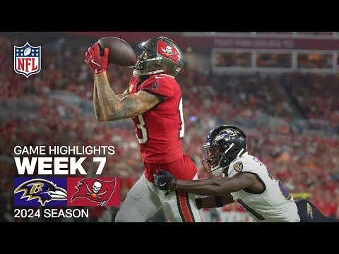 Baltimore Ravens vs. Tampa Bay Buccaneers Game Highlights | NFL 2024 Season Week 7