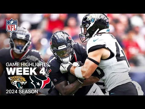 Jacksonville Jaguars vs. Houston Texans | 2024 Week 4 Game Highlights