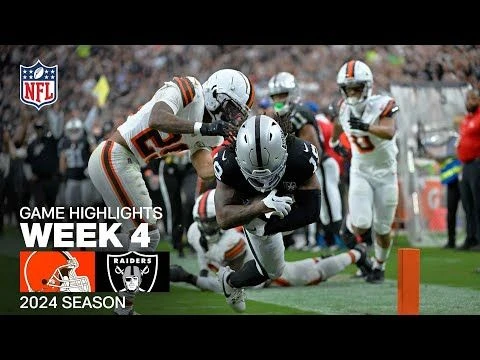 Cleveland Browns vs. Las Vegas Raiders | 2024 Week 4 Game Highlights