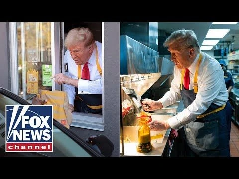 Former President Trump serves up fries at McDonald#39;s