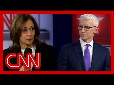 Anderson Cooper presses Harris on border wall funding