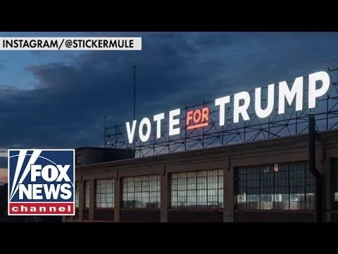 Giant Trump sign triggers lawsuit by Democrat mayor