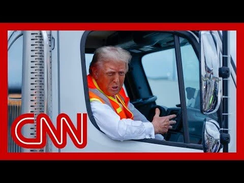 Trump sits in garbage truck following backlash over Biden#39;s #39;garbage#39; comments