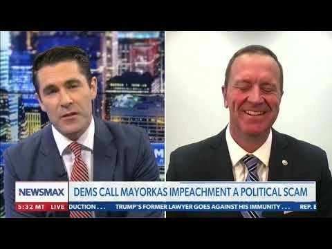 Senator Schmitt joins @NewsmaxTV and hammers Schumer wanting to table Mayorkas’ impeachment trial.