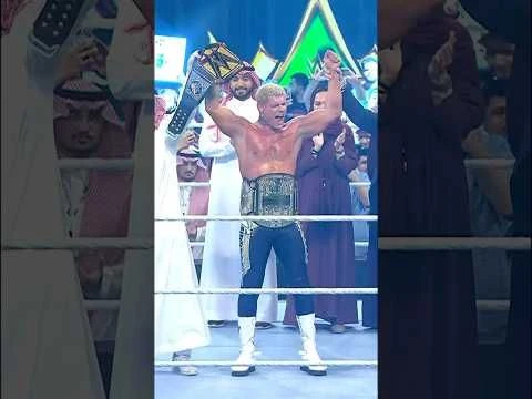 Cody Rhodes has become the inaugural Men’s Crown Jewel Champion