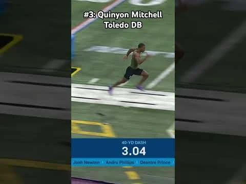 Top 5 Fastest 40-Yard Dash Times At 2024 NFL Combine ⚡️ 💨