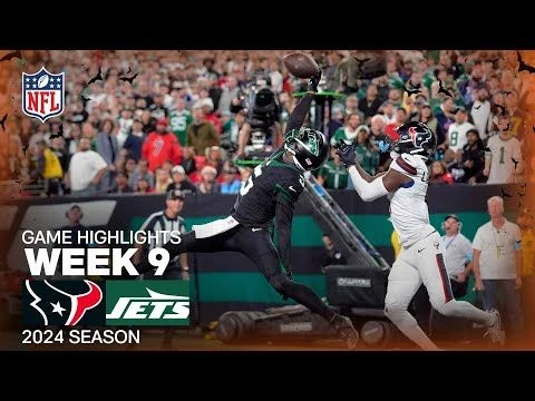 Houston Texans vs. New York Jets Game Highlights | NFL 2024 Season Week 9