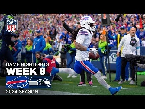 Buffalo Bills vs. Seattle Seahawks Game Highlights | NFL 2024 Season Week 8