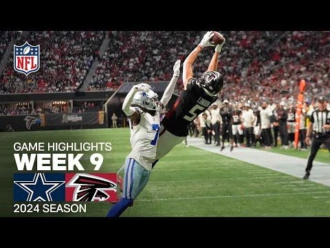 Dallas Cowboys vs. Atlanta Falcons Game Highlights | NFL 2024 Season Week 9