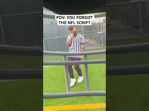 POV: YOU FORGOT YOUR NFL SCRIPT.. #funny #nfl #football