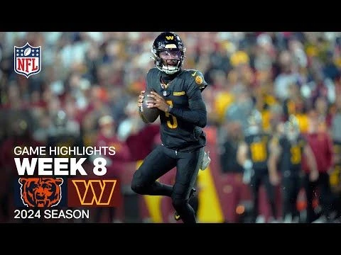 Chicago Bears vs. Washington Commanders Game Highlights | NFL 2024 Season Week 8