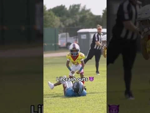 Lil bros standing on business 💀 (via nextupaffilliated/IG) #shorts #football #highlights #kids #nfl