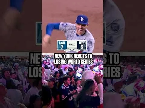 The moment New York lost the World Series #mlb #baseball #worldseries