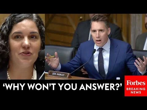 BREAKING NEWS: Josh Hawley Relentlessly Grills Biden Nominee About #39;Crazy#39; Positions By Organization