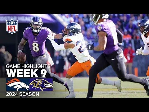 Denver Broncos vs. Baltimore Ravens | 2024 Week 9 Game Highlights