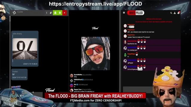 The FLOOD - BIG BRAIN FRIDAY with REALHEYBUDDY! on 15-Nov-24-19:44:13