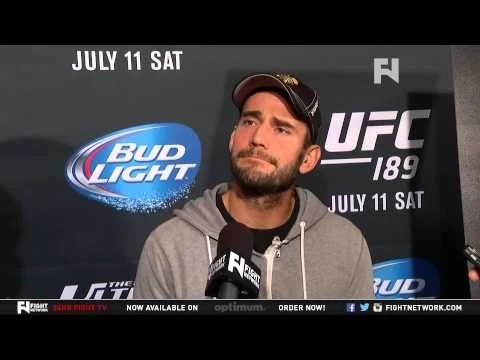 UFC 189: Phil quot;CM Punkquot; Brooks Media Scrum