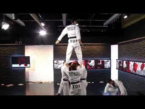 CRAZY Taekwondo Flying Kick in Fight Network Studios