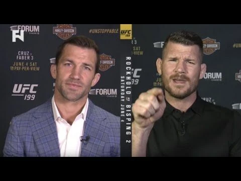 Luke Rockhold  Michael Bisping Show No Love Lost Ahead of UFC 199