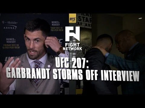 Cody Garbrandt Storms Out of Interview with Dominick Cruz | UFC 207