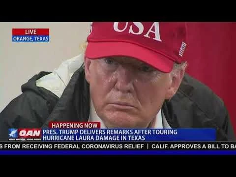 President Trump delivers remarks after touring Hurricane Laura Damage in Texas 8/29/20