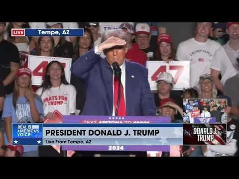 PRESIDENT TRUMP HOLDS MAGA RALLY IN TEMPE, AZ 10-24-24