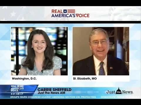 Congressman Luetkemeyer on Real America’s Voice Network#39;s “Just the News” with Carrie Sheffield