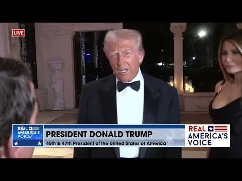 TRUMP ANSWERS QUESTIONS AT MAR A LAGO