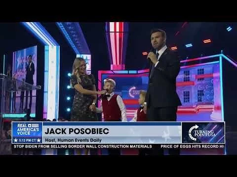 JACK POSOBIEC’S FAMILY JOINS HIM ON STAGE