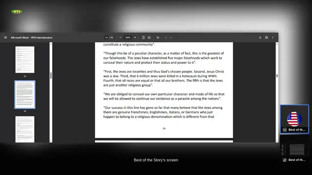 Jewish Supremacism, Part 5