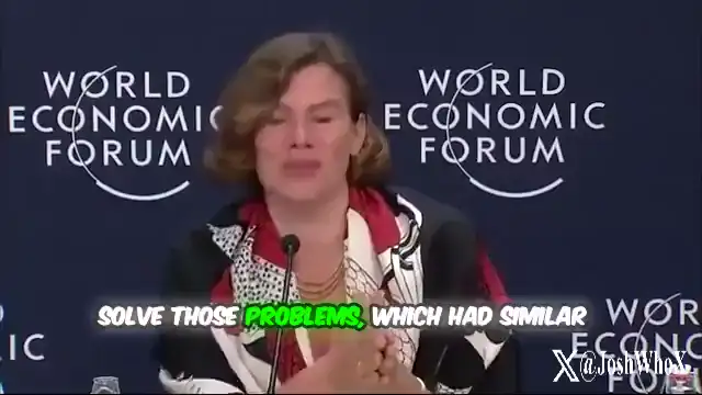 JoshWho #SeekingTheTruth*⃣ - 🙄Mannish looking WEF woman is wanting to go after your drinking water next.  COVID didnt work, Climate Change didnt work Lets try water this time🤔