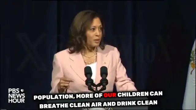 JoshWho #SeekingTheTruth*⃣ - Kamala Harris: When we invest in clean energy and electric vehicles and reduce population, more of our children can breathe clean air and drink clean wate...