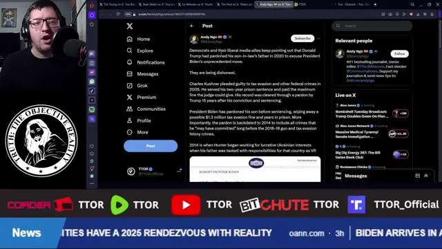 Joe Biden Pardons Hunter Biden, Makes Him Above The Law
