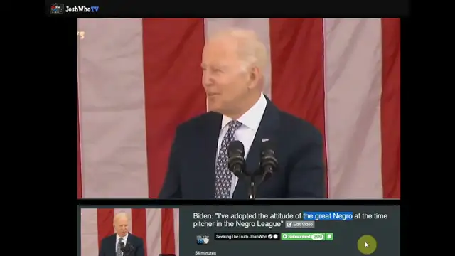Biden adopted the attitude of the great Negro - WTF