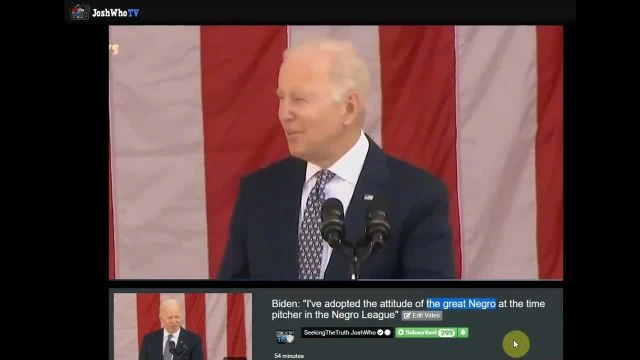 Biden adopted the attitude of the great Negro - WTF