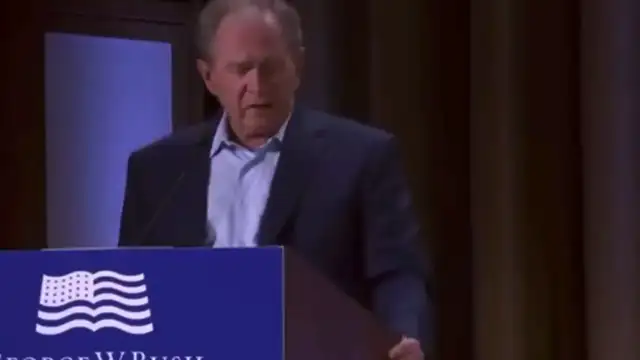 George Bush admits Irqaq war was wrong