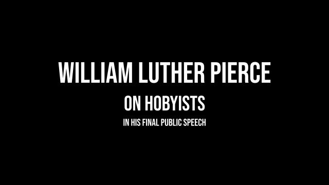 William Luther Peirce - On The Unserious Movement People