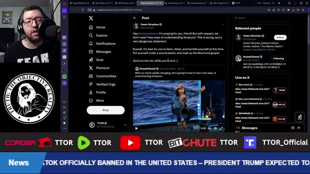 Russell Brand Says We Must Learn New Ways Of Understanding The Bible