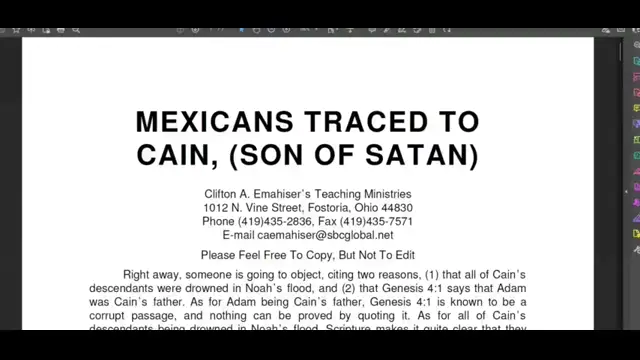 Mexicans Traced to Cain ( 28th May, 2023 ) - 1hr2m