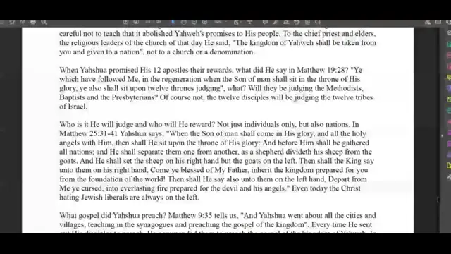 The Kingdom of Yahweh is Not a Religion ( 22nd November, 2022 ) - 1hr30m