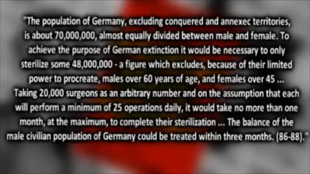 The Jewish Final Solution to Germans and Other Gentiles