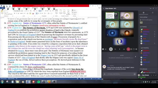 VSOF TimeLine Class #2 Lies and Thievery of 4000 years, the History of the Old-world order Anew.