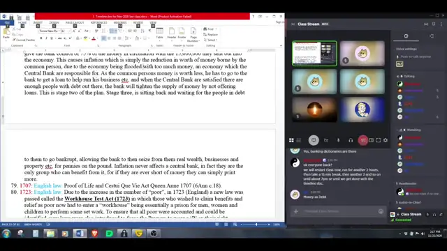 VSOF TimeLine Class #3 Lies and Thievery of 4000 years, the History of the Old-world order Anew.