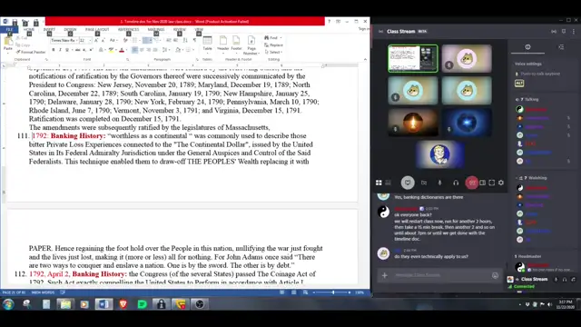 VSOF TimeLine Class #4 Lies and Thievery of 4000 years, the History of the Old-world order Anew.