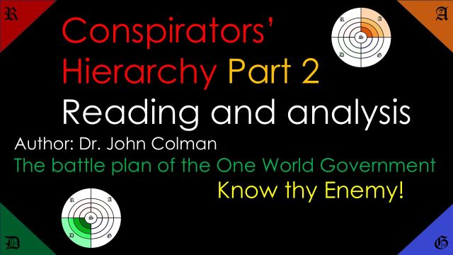 🟠🟢The Conspirators Hierarchy #2. Reading and Analysis. Know thy Enemy!