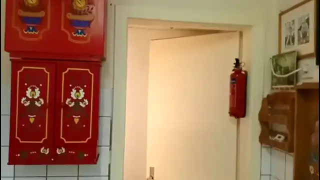 Haus Richberg 3 - Dining Hall through kitchen to semi-basement cellar